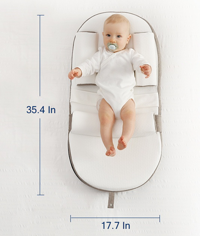 Pure Comfort Anti-Roll & Gentle Incline Baby Lounger (For Awake & Supervised Use)