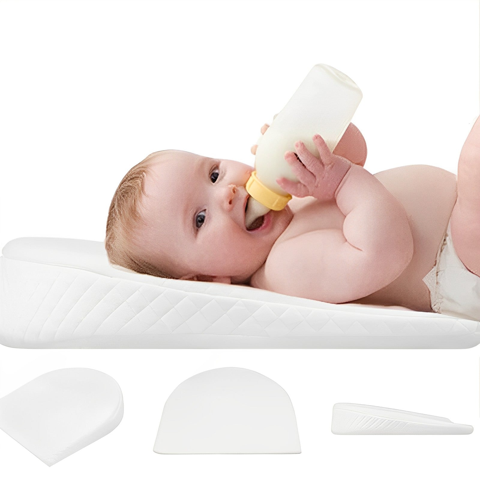 Baby Support Pillow for Supervised Awake Time – Soft Bamboo Fabric